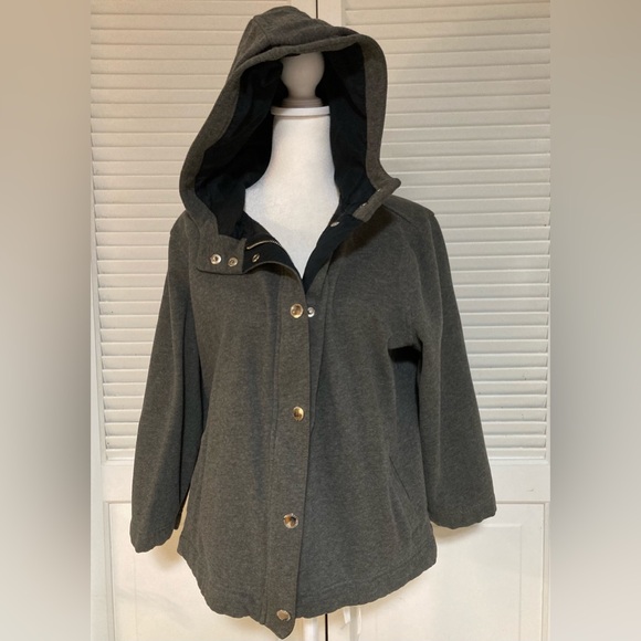 GUC  Lauren Ralph Lauren Gray & Black Lightweight Jacket Size XL - Picture 5 of 9